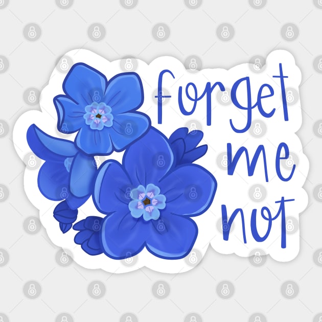 Forget me not Sticker by Susi V